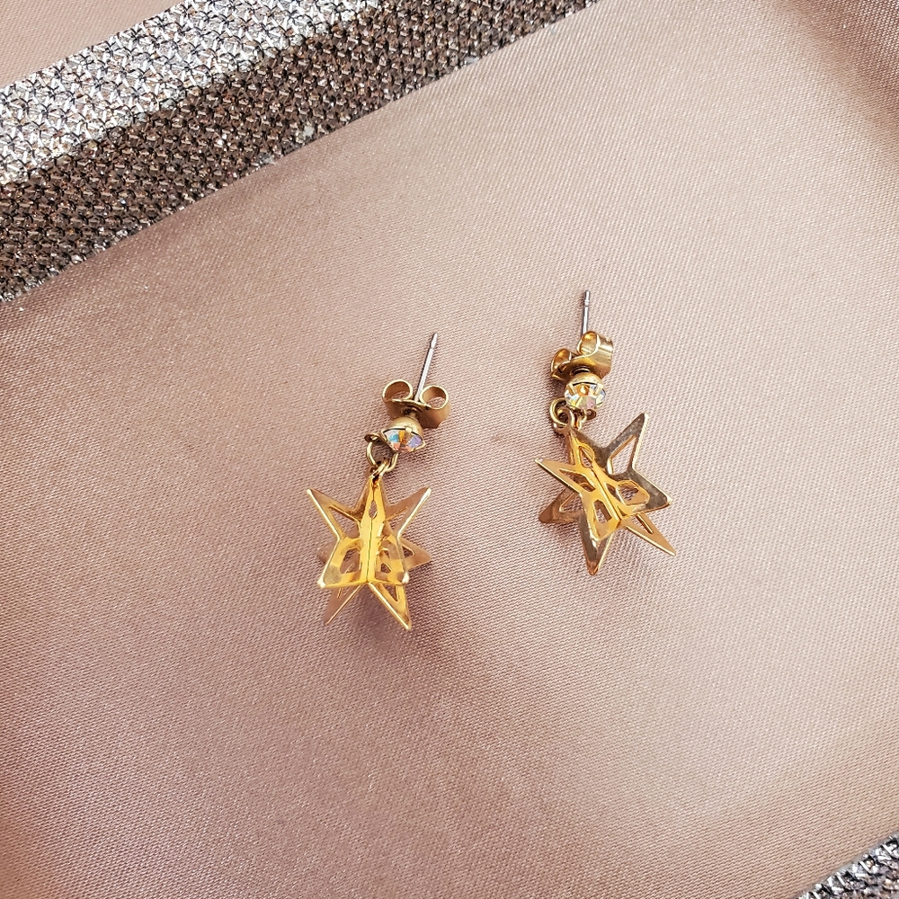 Gold Star Earrings